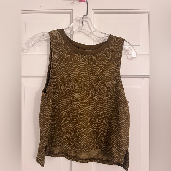 Lululemon Train to Be Tank Top Ripple Wave Deep Artifact Sz Small - Picture 5 of 7